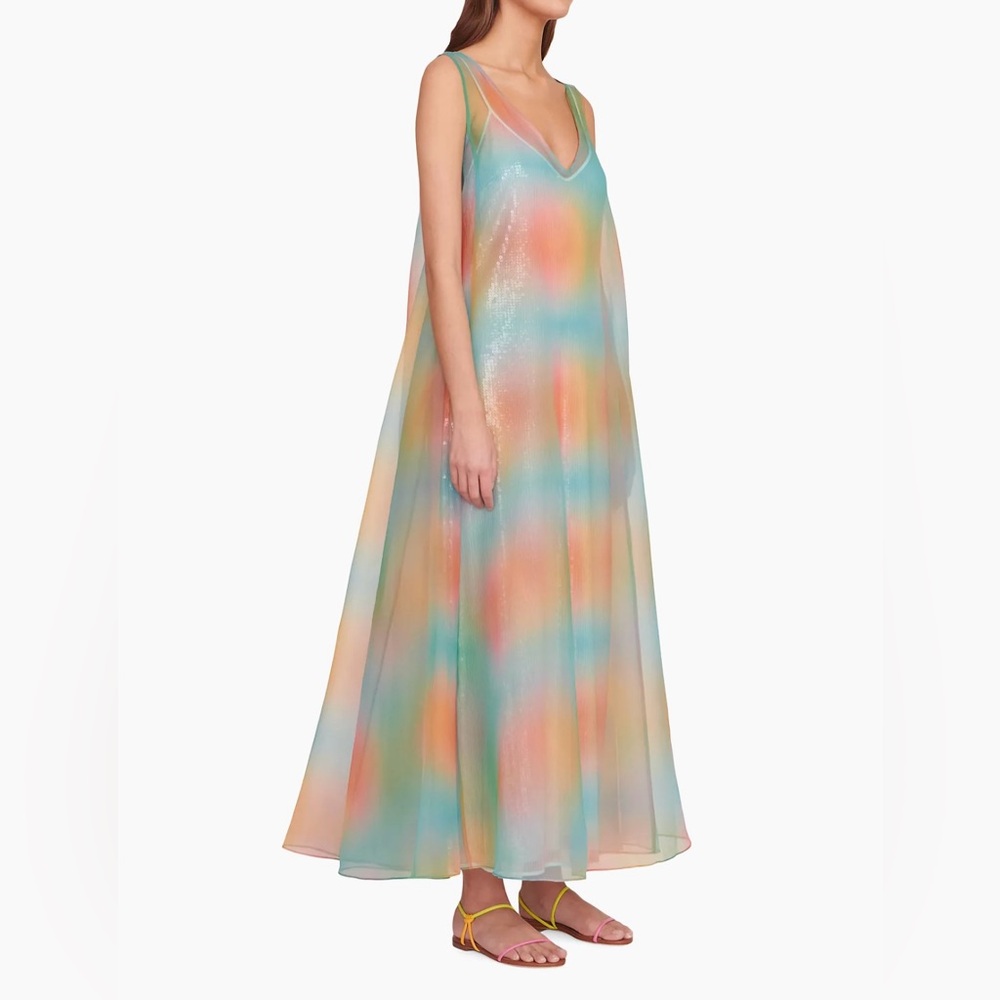 STAUD Samantha Maxi Dress in Multi Aura | Size M